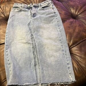 PacSun Light Blue Denim Skirt